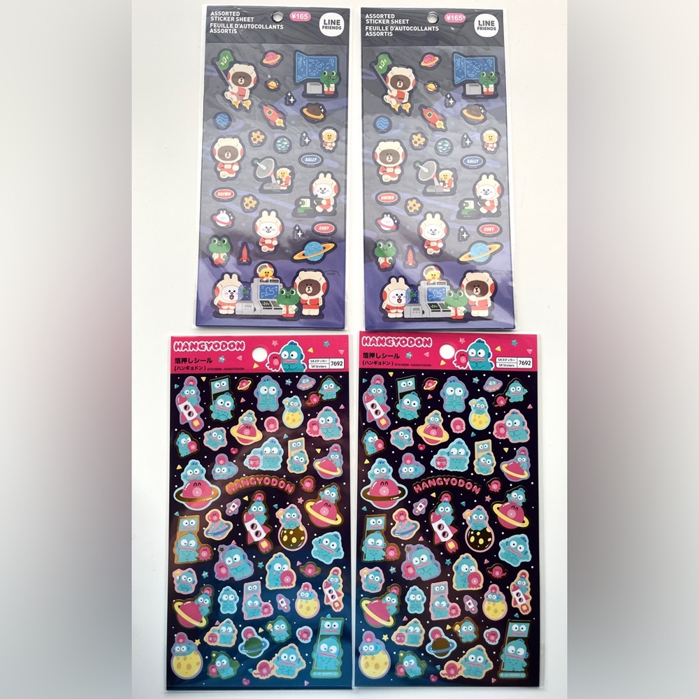 Hangyodon and Space Bear Character Sticker Set